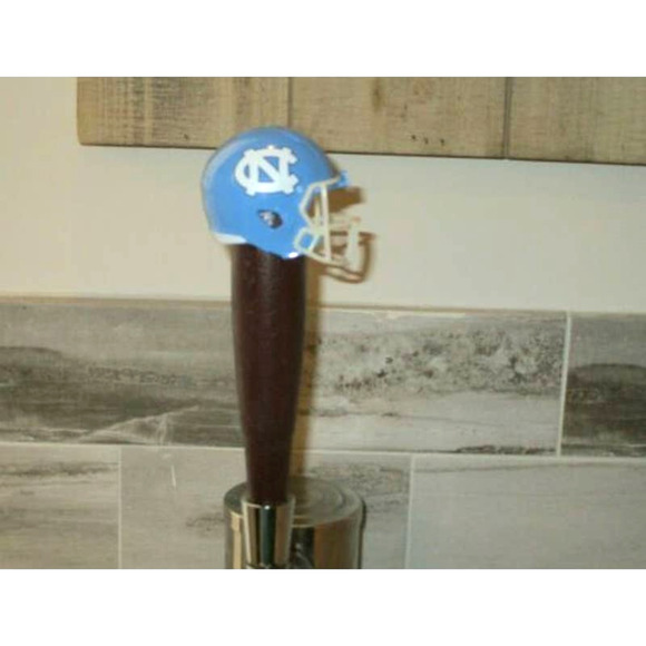 NCAA UNC Tar Heels Tap Handle Kegerator North Carolina Football Wood ACC Keg - Picture 1 of 3